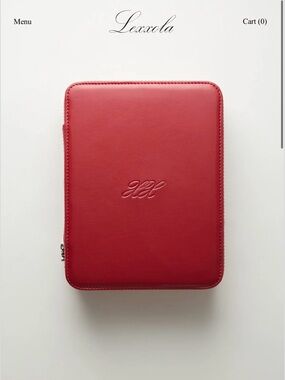 NEW Lexxola Luxe Red Leather Travel Sunglasses Eyeglass Case